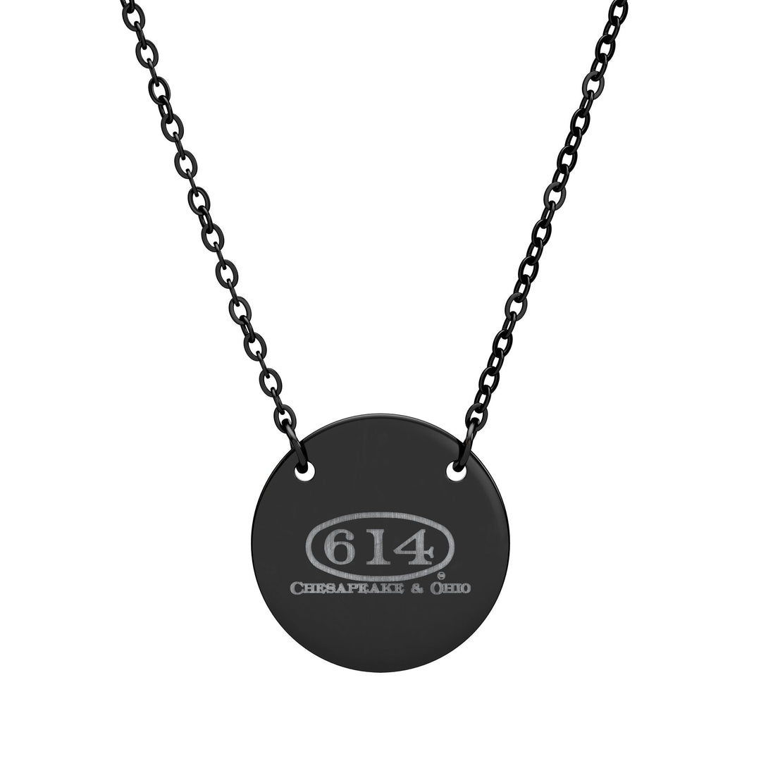 C&O 614 Engraved Circle Necklace