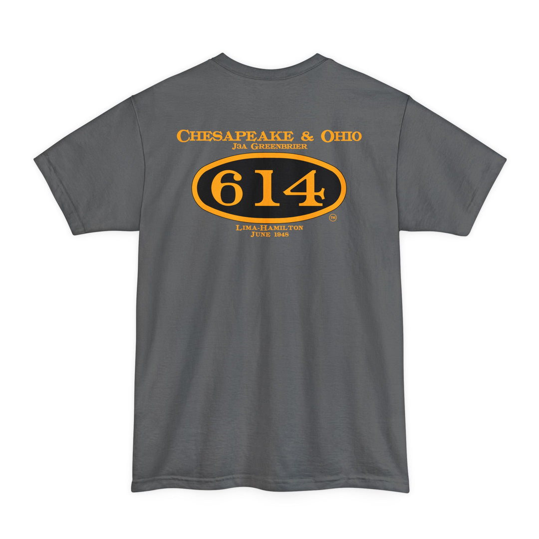 C&O 614 Big and Tall Size T-Shirt with number plate