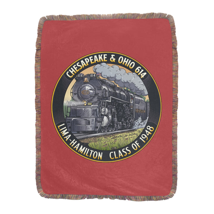 C&O 614 Class of 1948 Fringe Blanket | 60 × 80 in