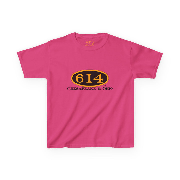 Kids Tee with C&O 614 Number Plate and Custom Artwork