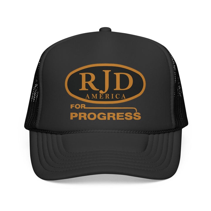 RJD America "For Progress" Trucker Cap — Mesh Snapback