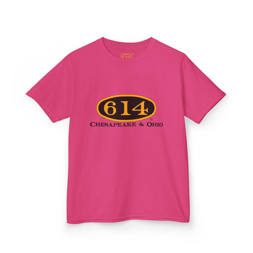 Kids Tee with C&O 614 Number Plate and Custom Artwork