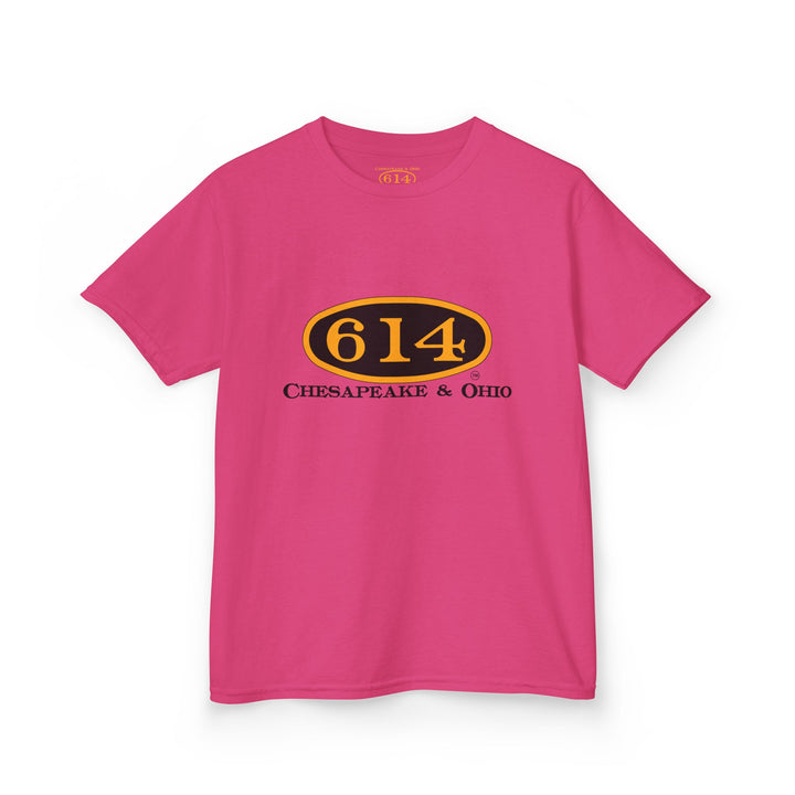 Kids Tee with C&O 614 Number Plate and Custom Artwork