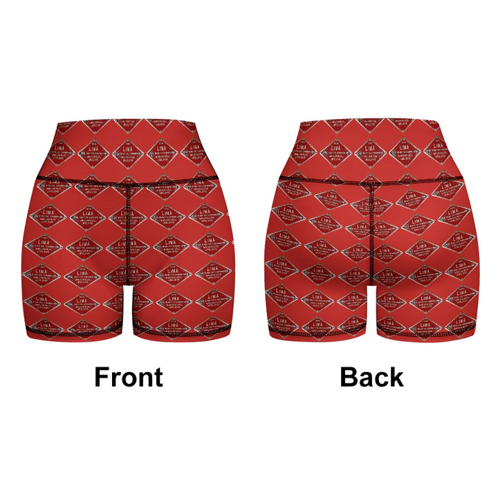 C&O 614 Builder's Plate Women's Yoga Top & Shorts Set