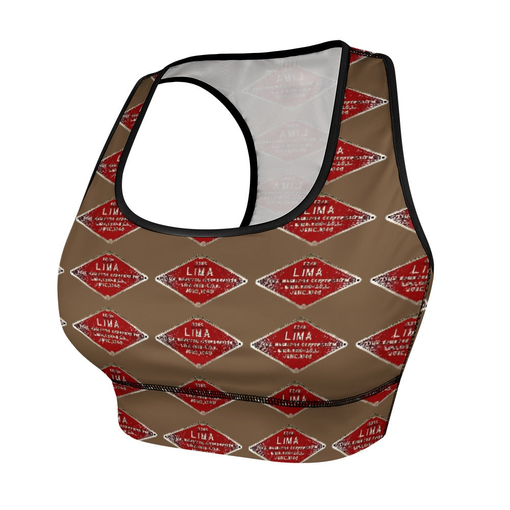 C&O 614 Builder's Plate Women's Yoga Top & Shorts Set