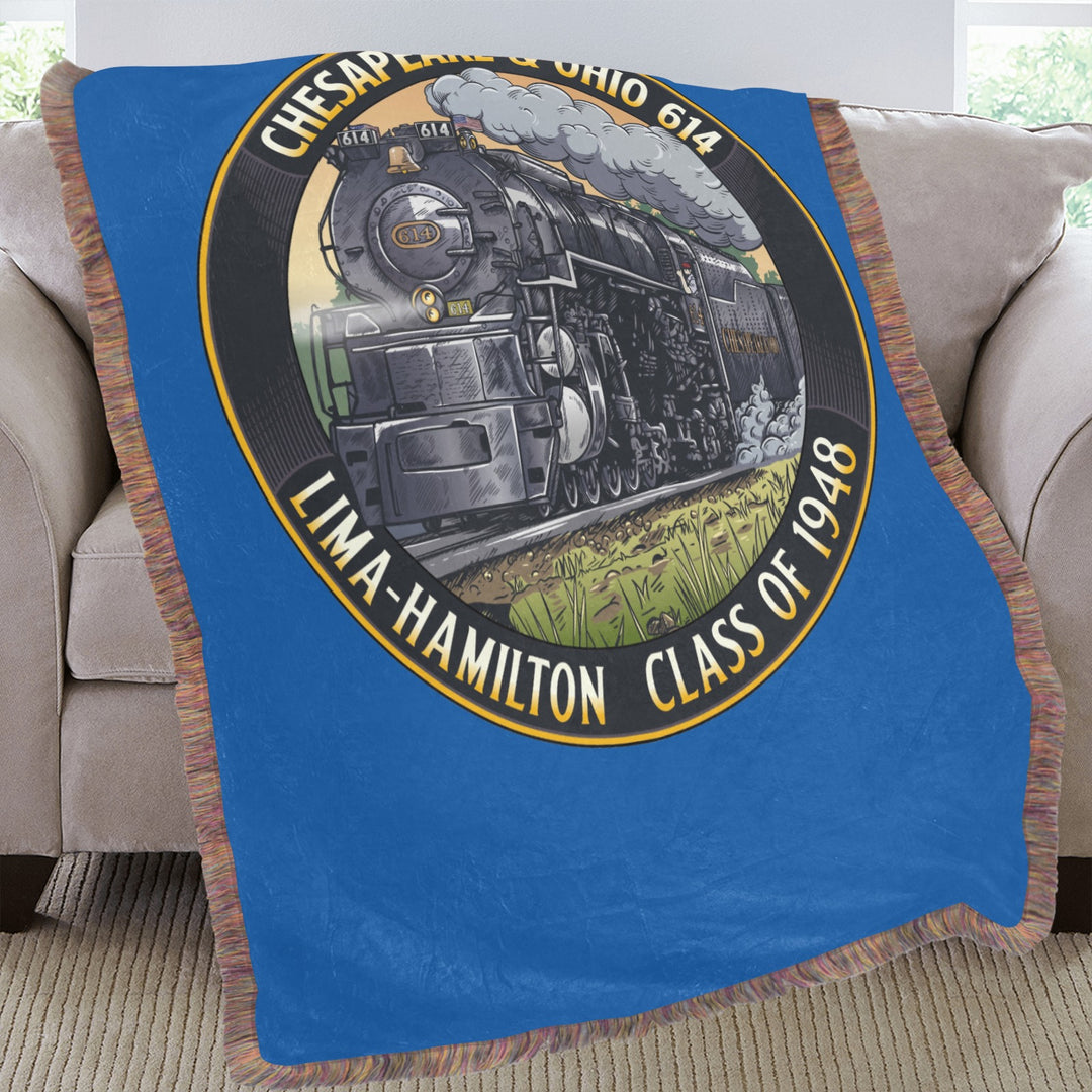 C&O 614 Class of 1948 Fringe Blanket | 60 × 80 in