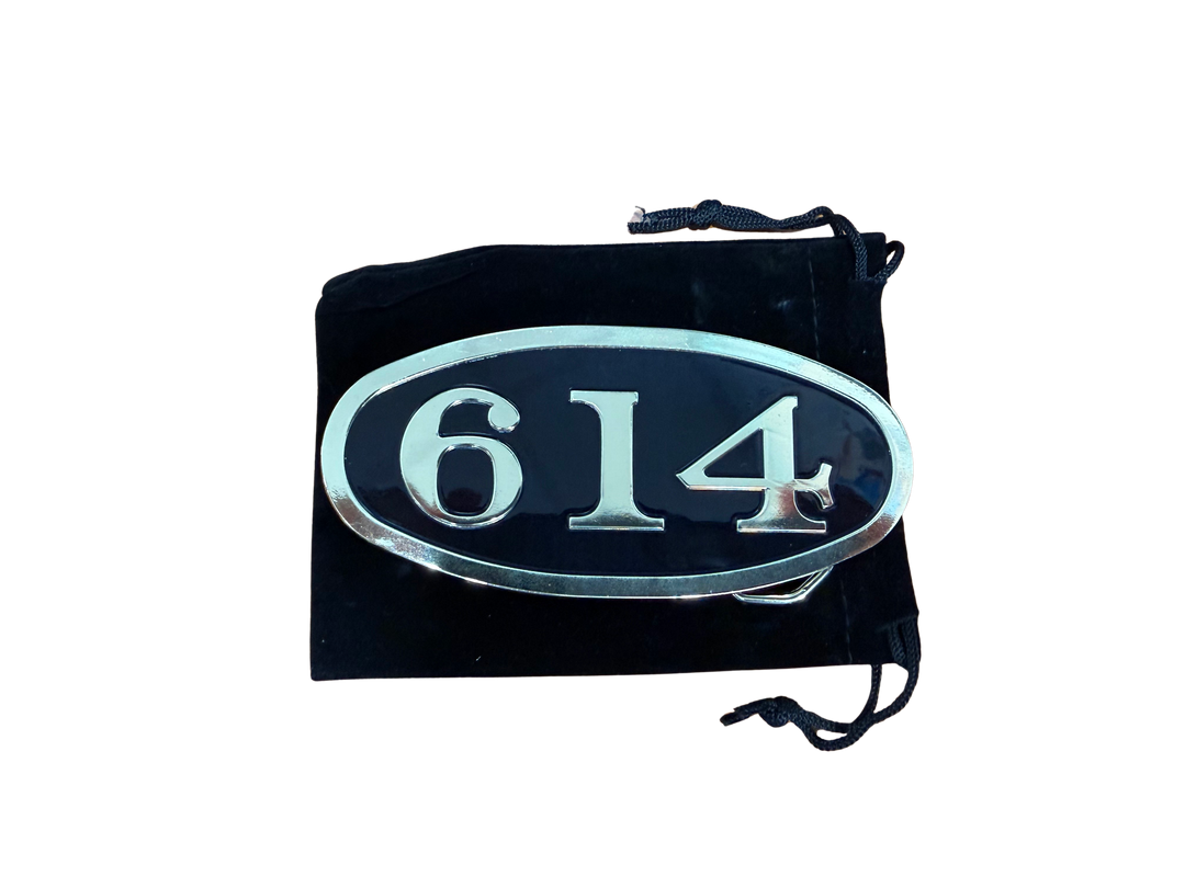 Chesapeake & Ohio 614 Number Plate Die Struck Belt Buckle 4.5"