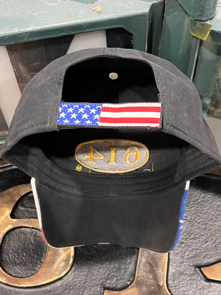 614 Embroidered USA Flag Hat