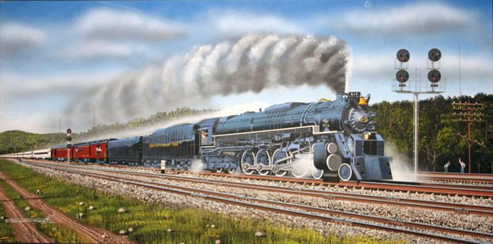 "The Pride of Chessie" hand-signed 13" x 23" print.