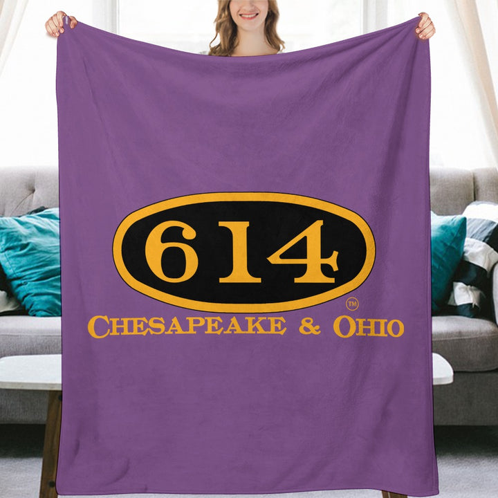 C&O 614 Flannel Blanket | 70 × 80 in