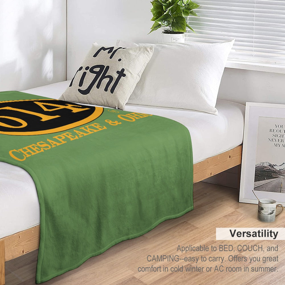 C&O 614 Flannel Blanket | 70 × 80 in