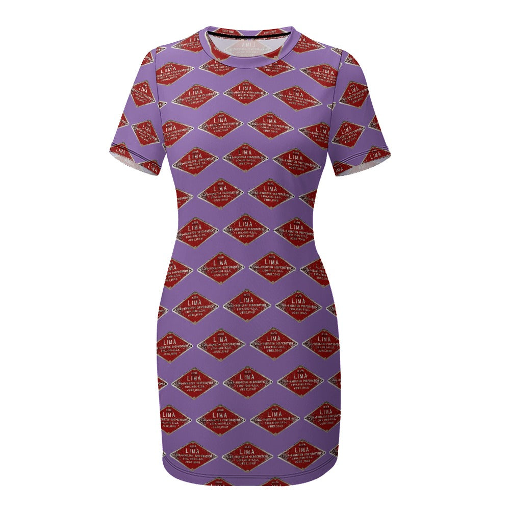 C&O 614 Builder's Plate Women's Short-Sleeve Crew Neck Dress