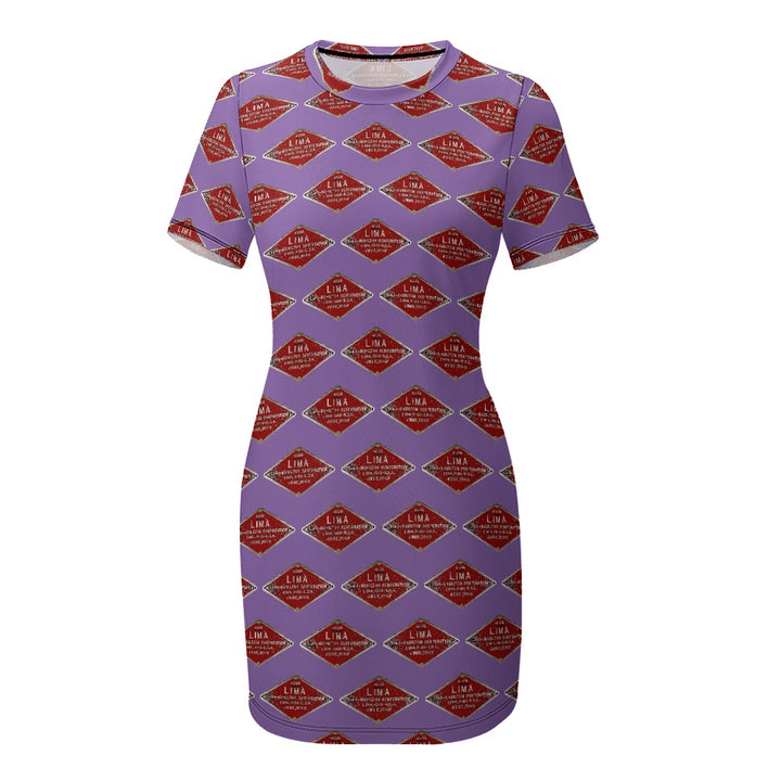 C&O 614 Builder's Plate Women's Short-Sleeve Crew Neck Dress