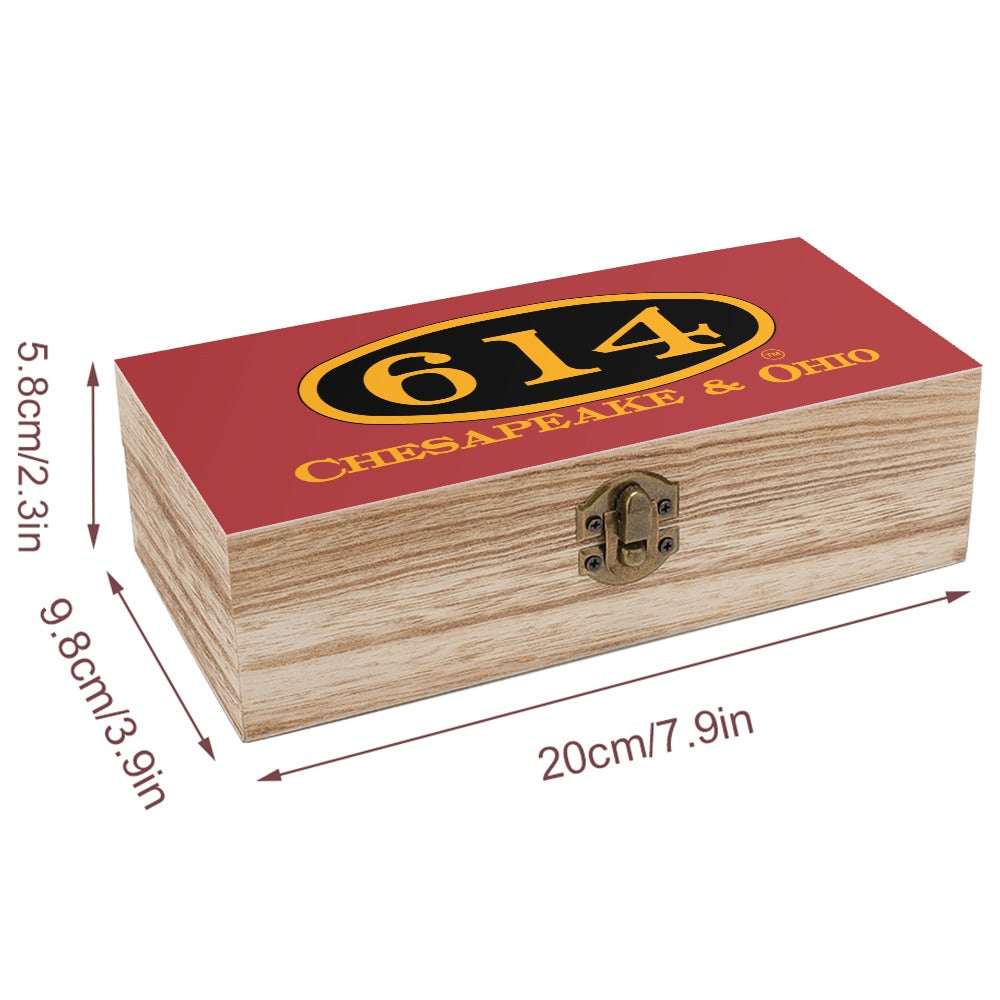 C&O 614 Wooden Keepsake Storage Box | Paulownia Wood