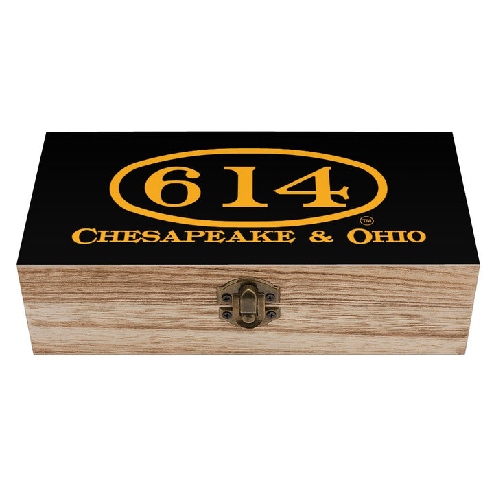 C&O 614 Wooden Keepsake Storage Box | Paulownia Wood