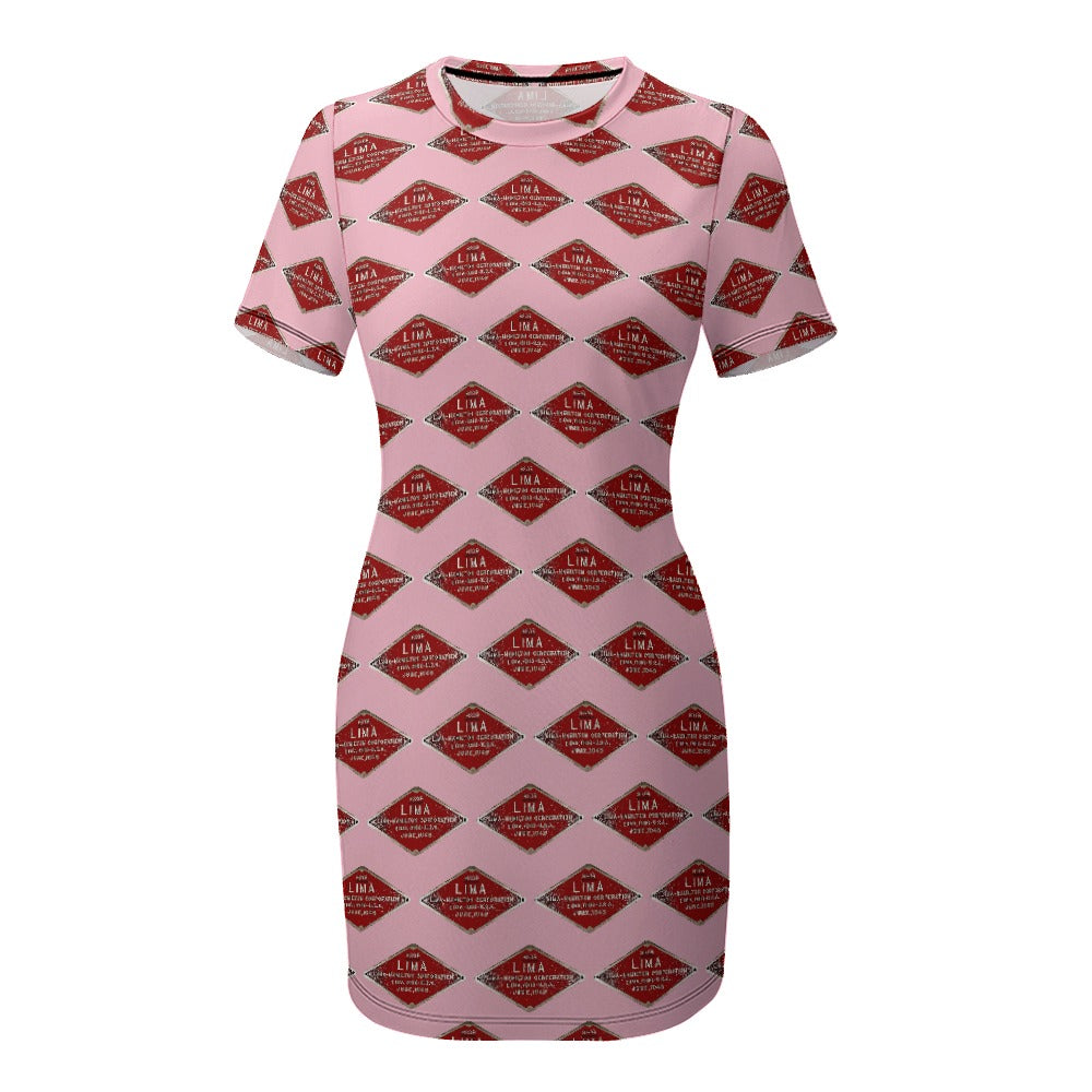 C&O 614 Builder's Plate Women's Short-Sleeve Crew Neck Dress