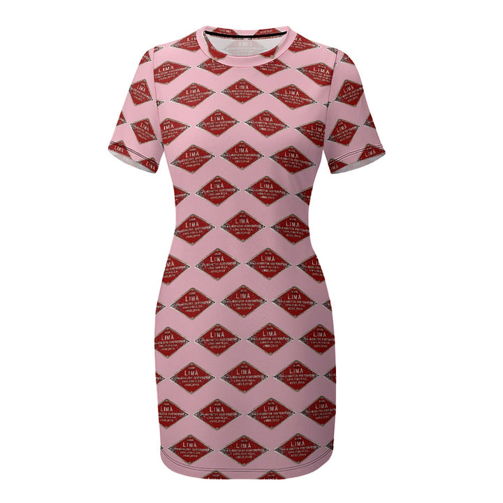 C&O 614 Builder's Plate Women's Short-Sleeve Crew Neck Dress