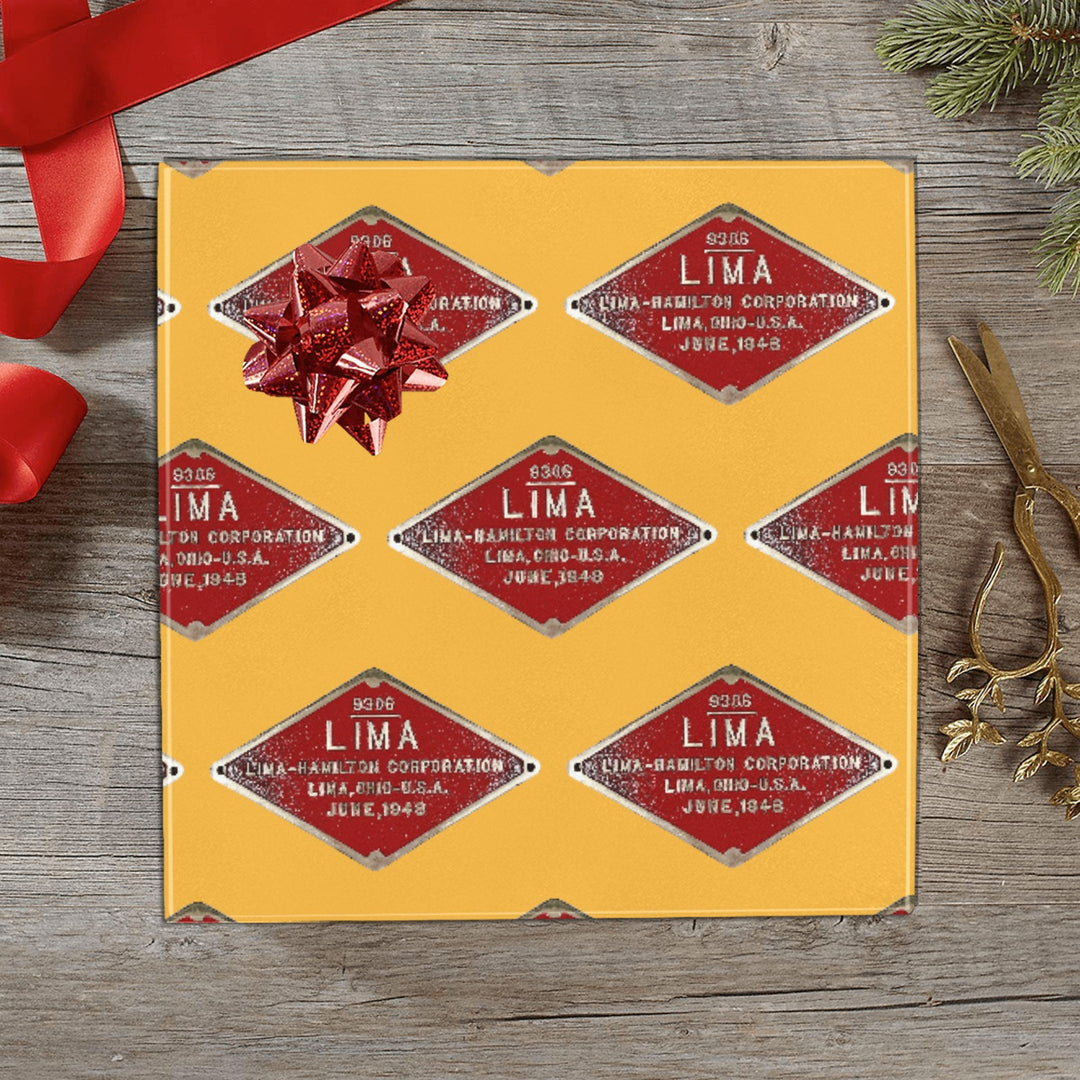 C&O 614 Builder's Plate Gift Wrapping Paper, 3-Roll Set