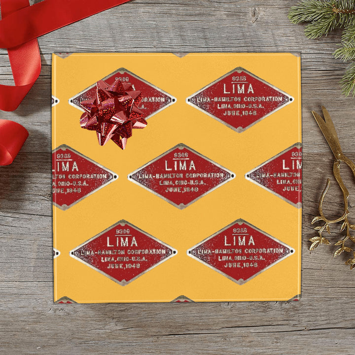 C&O 614 Builder's Plate Gift Wrapping Paper, 3-Roll Set