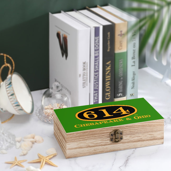 C&O 614 Wooden Keepsake Storage Box | Paulownia Wood