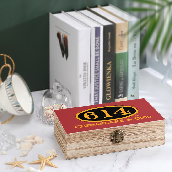 C&O 614 Wooden Keepsake Storage Box | Paulownia Wood