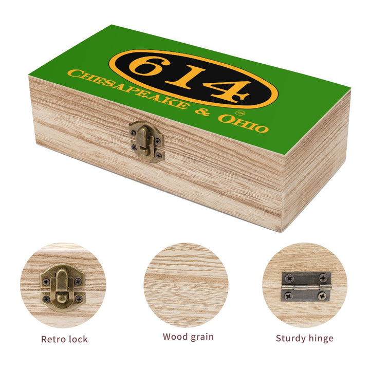 C&O 614 Wooden Keepsake Storage Box | Paulownia Wood