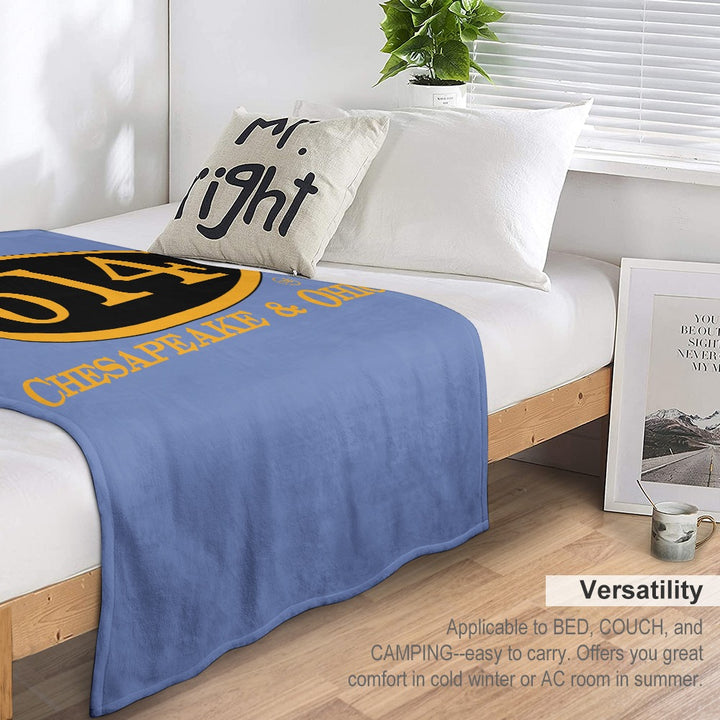 C&O 614 Flannel Blanket | 70 × 80 in