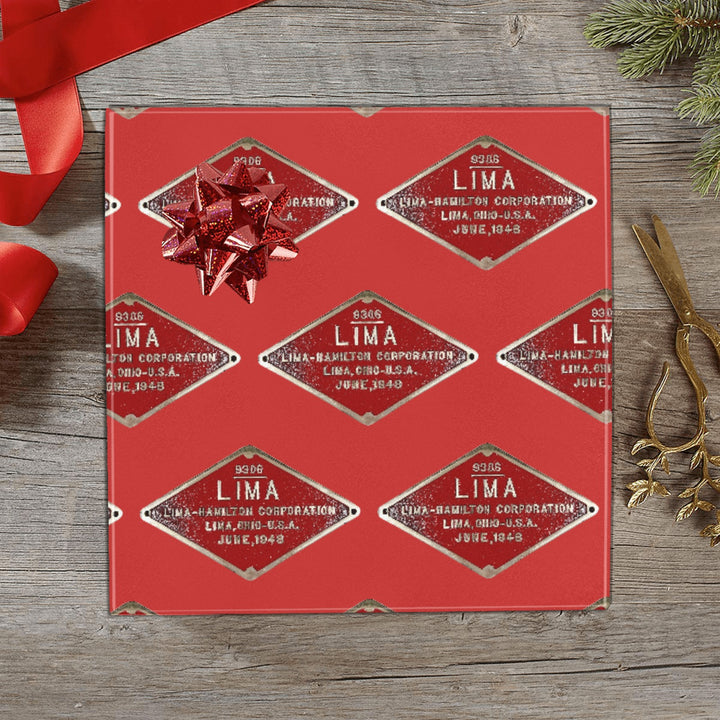 C&O 614 Builder's Plate Gift Wrapping Paper, 3-Roll Set