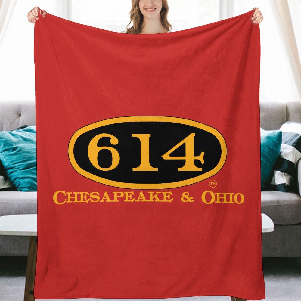 C&O 614 Flannel Blanket | 70 × 80 in