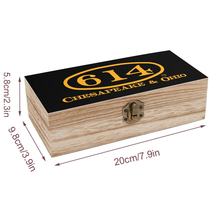 C&O 614 Wooden Keepsake Storage Box | Paulownia Wood