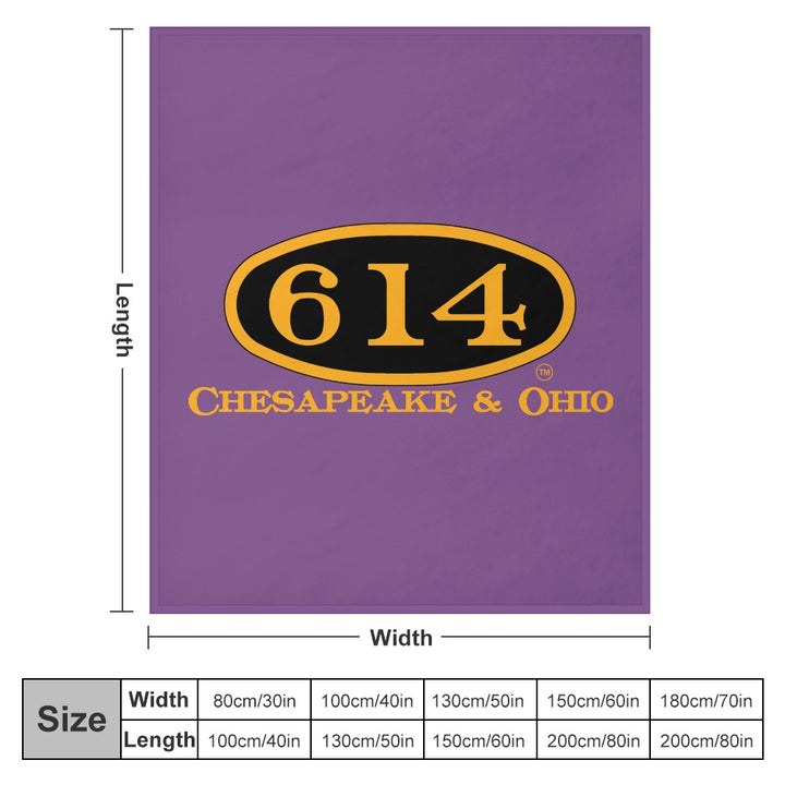 C&O 614 Flannel Blanket | 70 × 80 in