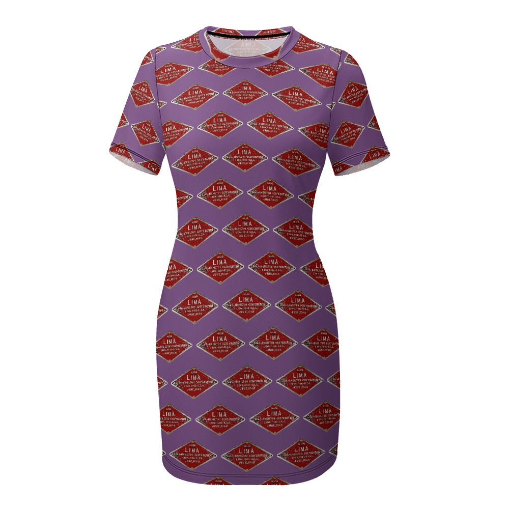 C&O 614 Builder's Plate Women's Short-Sleeve Crew Neck Dress