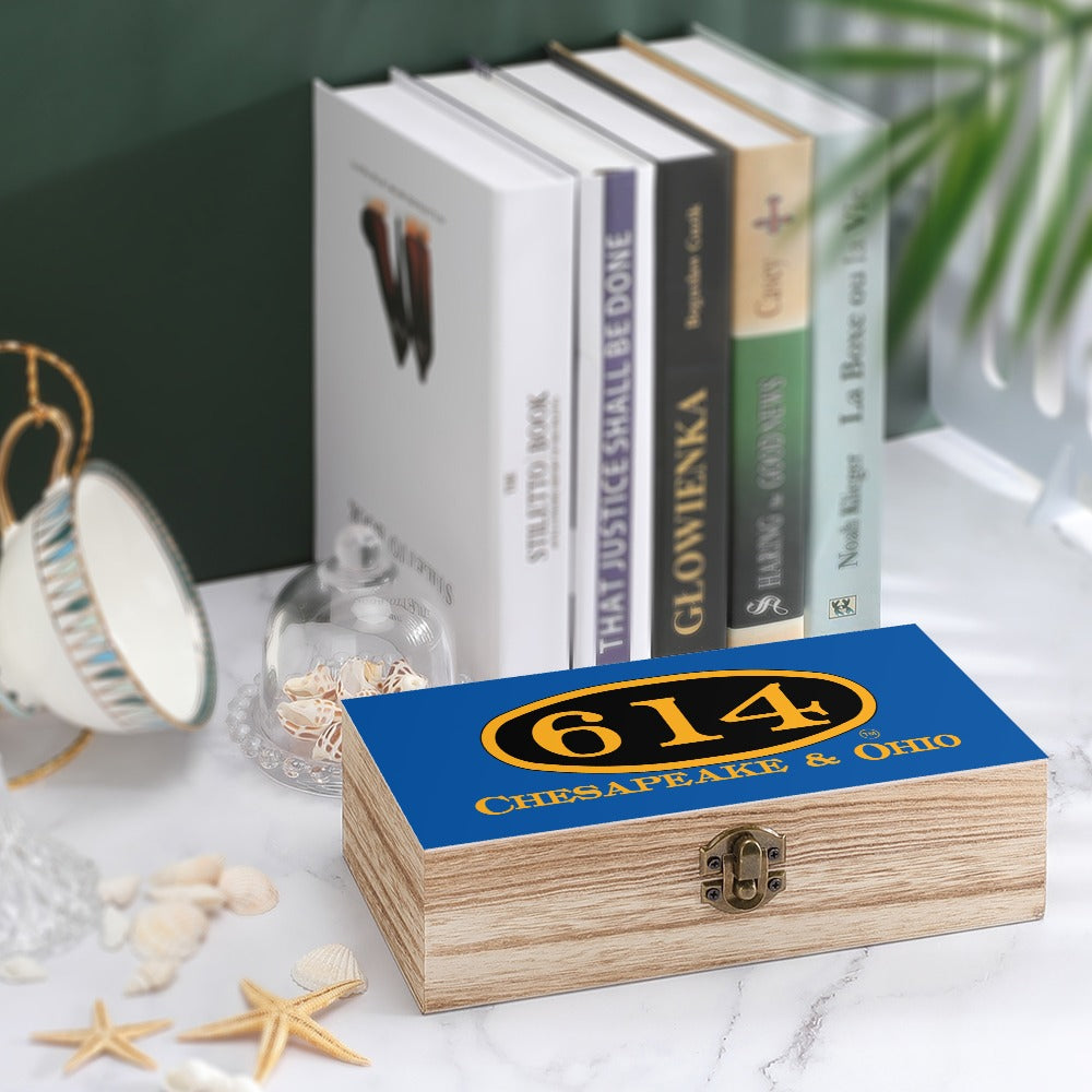 C&O 614 Wooden Keepsake Storage Box | Paulownia Wood