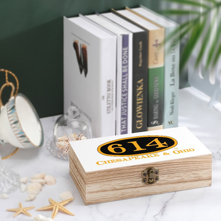C&O 614 Wooden Keepsake Storage Box | Paulownia Wood