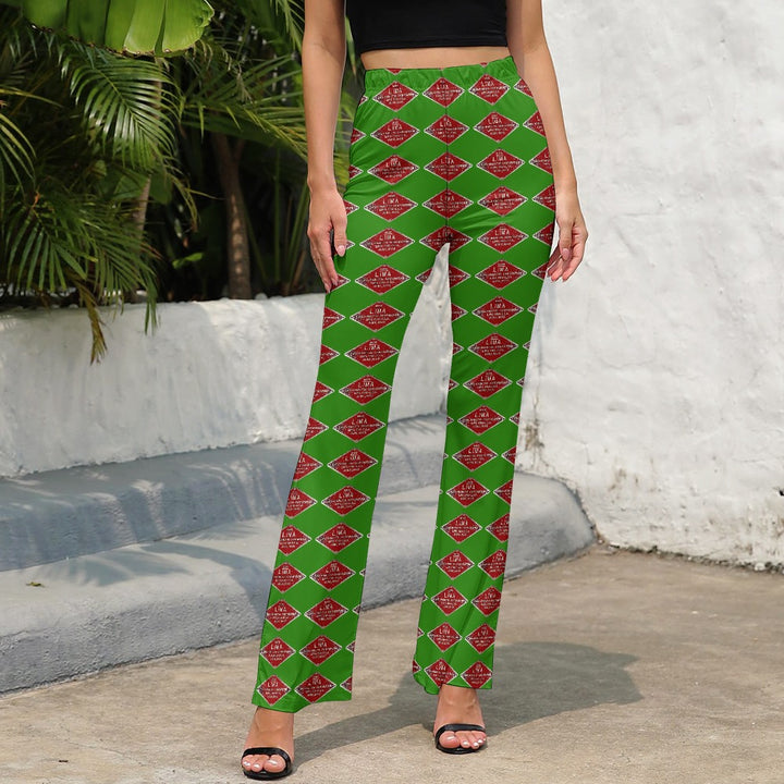 C&O 614 Builder's Plate Women's High-Waisted Flared Pants