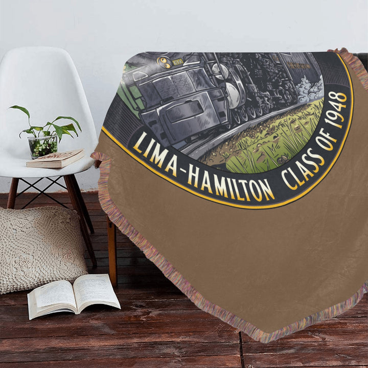 C&O 614 Class of 1948 Fringe Blanket | 60 × 80 in