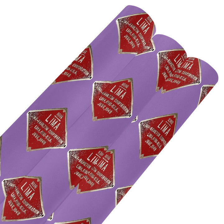 C&O 614 Builder's Plate Gift Wrapping Paper, 3-Roll Set