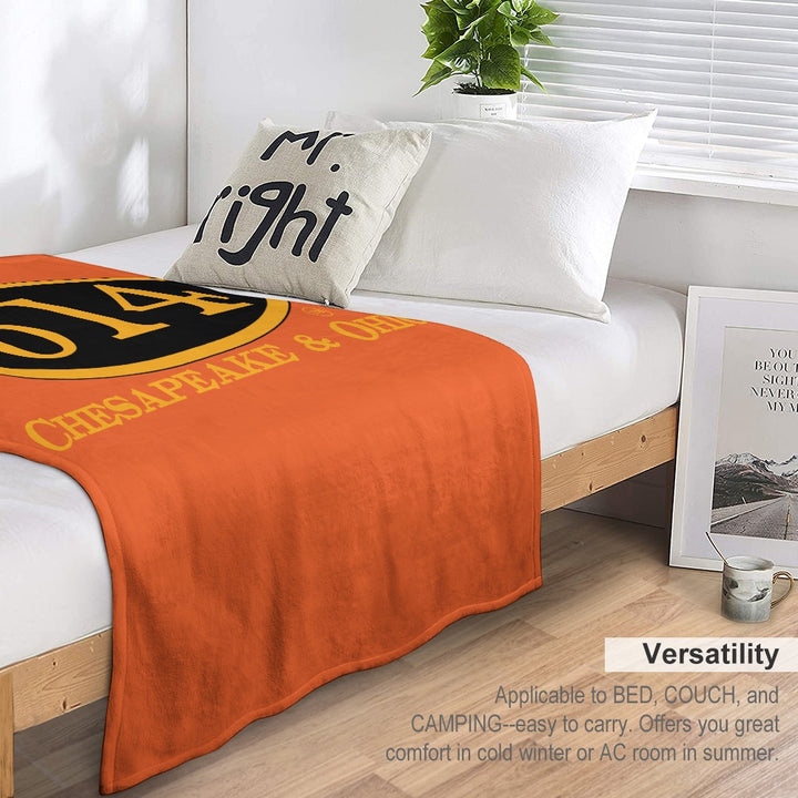 C&O 614 Flannel Blanket | 70 × 80 in