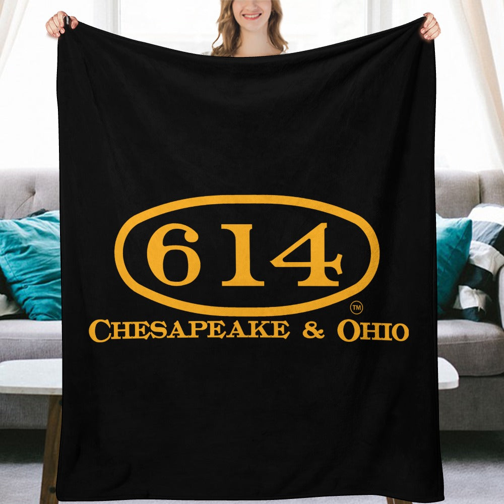 C&O 614 Flannel Blanket | 70 × 80 in