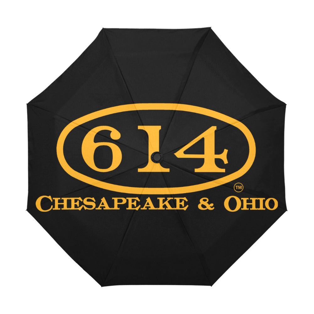 C&O 614 Number Plate Logo Auto-Folding Umbrella
