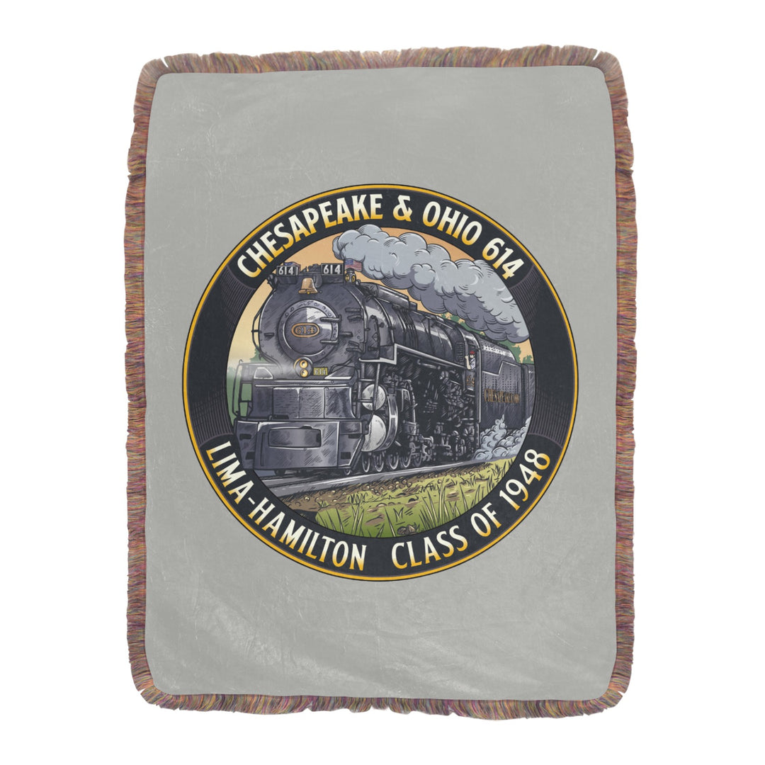 C&O 614 Class of 1948 Fringe Blanket | 60 × 80 in