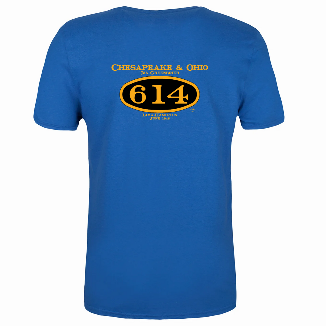 614 "Number Plate" Screen Printed Heavyweight 6.1 ounce T-Shirt