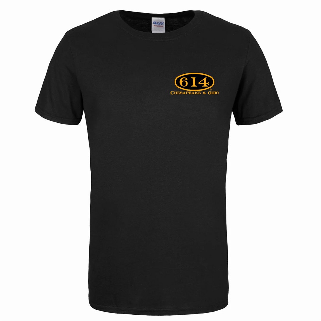 614 "Number Plate" Screen Printed Heavyweight 6.1 ounce T-Shirt