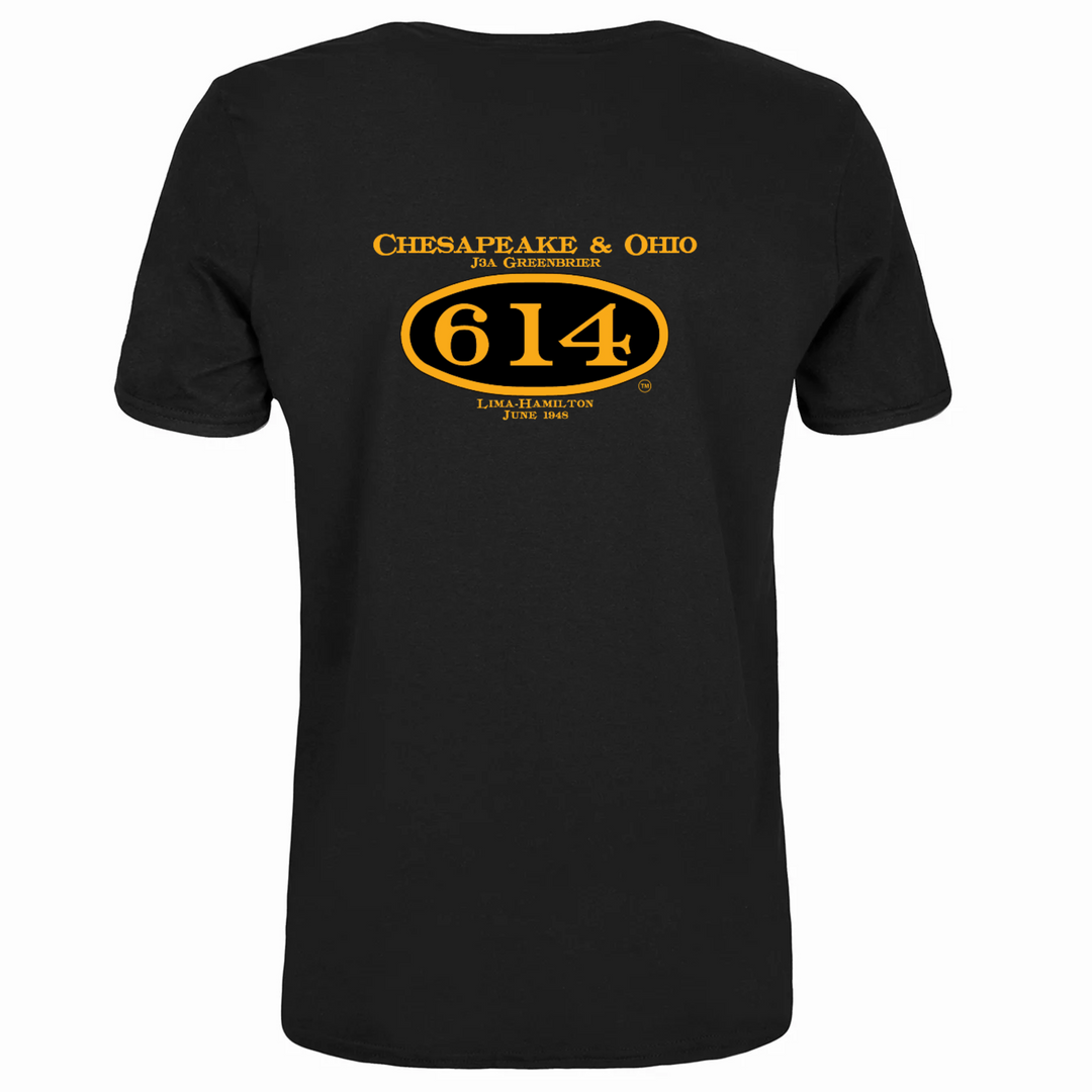 614 "Number Plate" Screen Printed Heavyweight 6.1 ounce T-Shirt