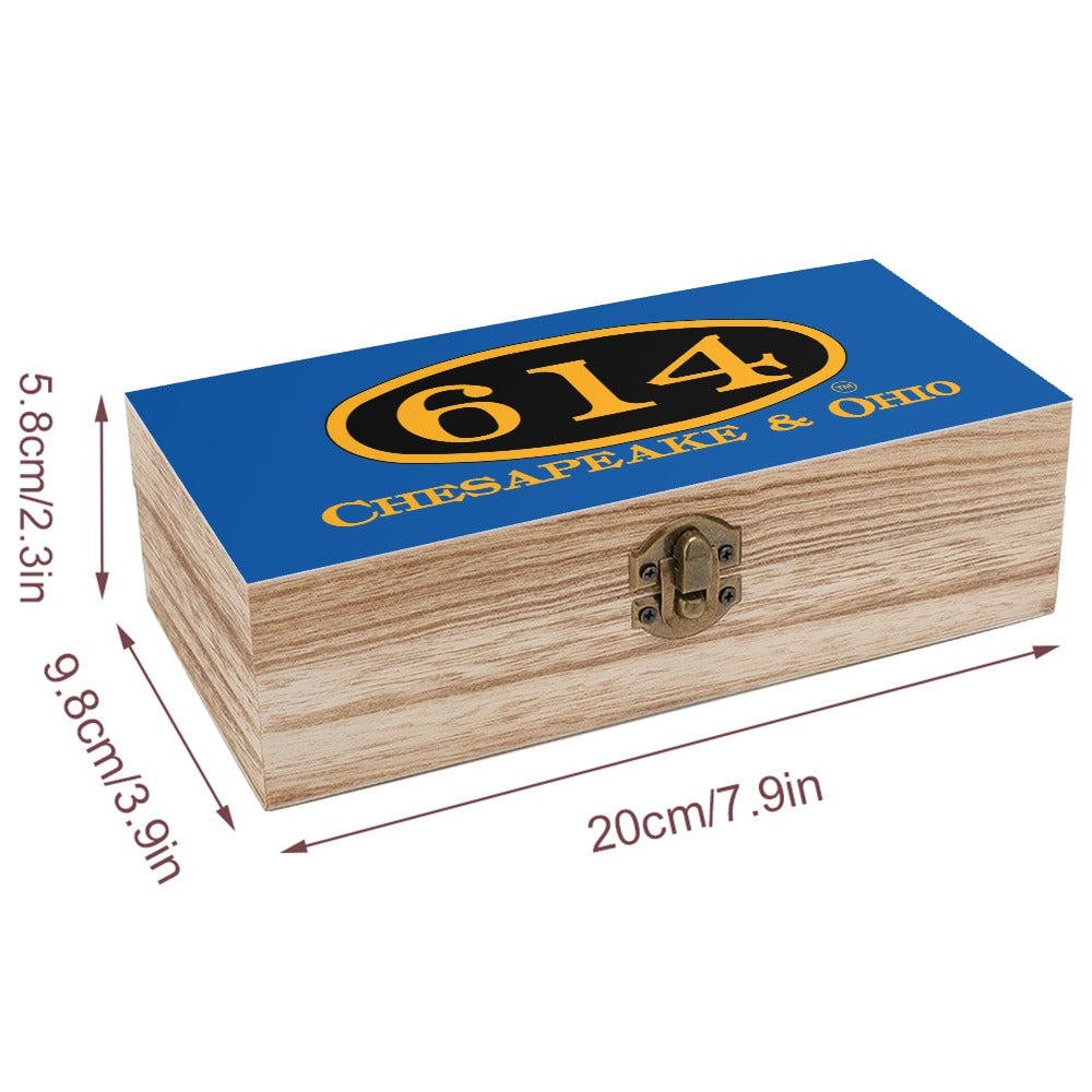 C&O 614 Wooden Keepsake Storage Box | Paulownia Wood