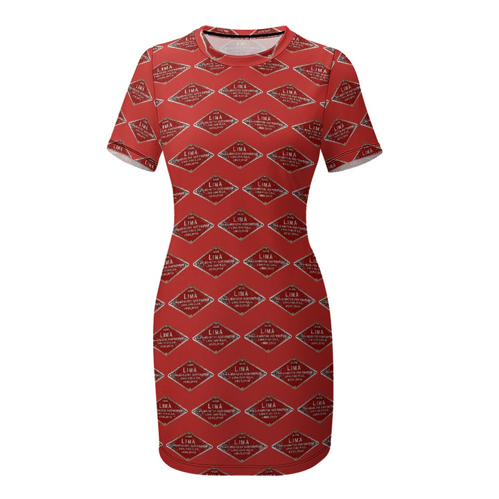 C&O 614 Builder's Plate Women's Short-Sleeve Crew Neck Dress