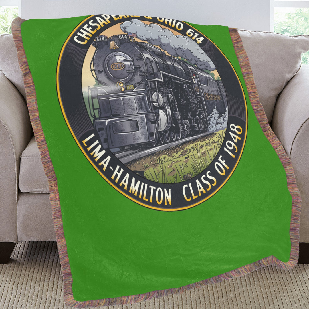 C&O 614 Class of 1948 Fringe Blanket | 60 × 80 in