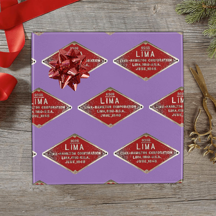C&O 614 Builder's Plate Gift Wrapping Paper, 3-Roll Set