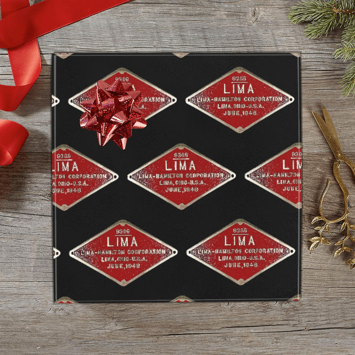 C&O 614 Builder's Plate Gift Wrapping Paper, 3-Roll Set