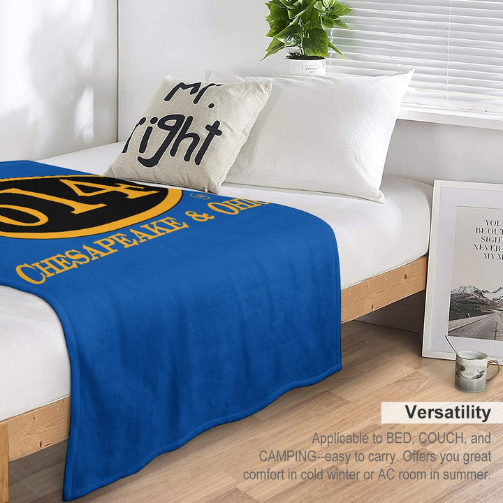 C&O 614 Flannel Blanket | 70 × 80 in